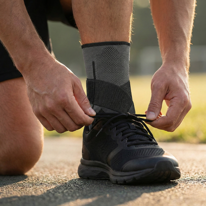 Compression cheville pour la course