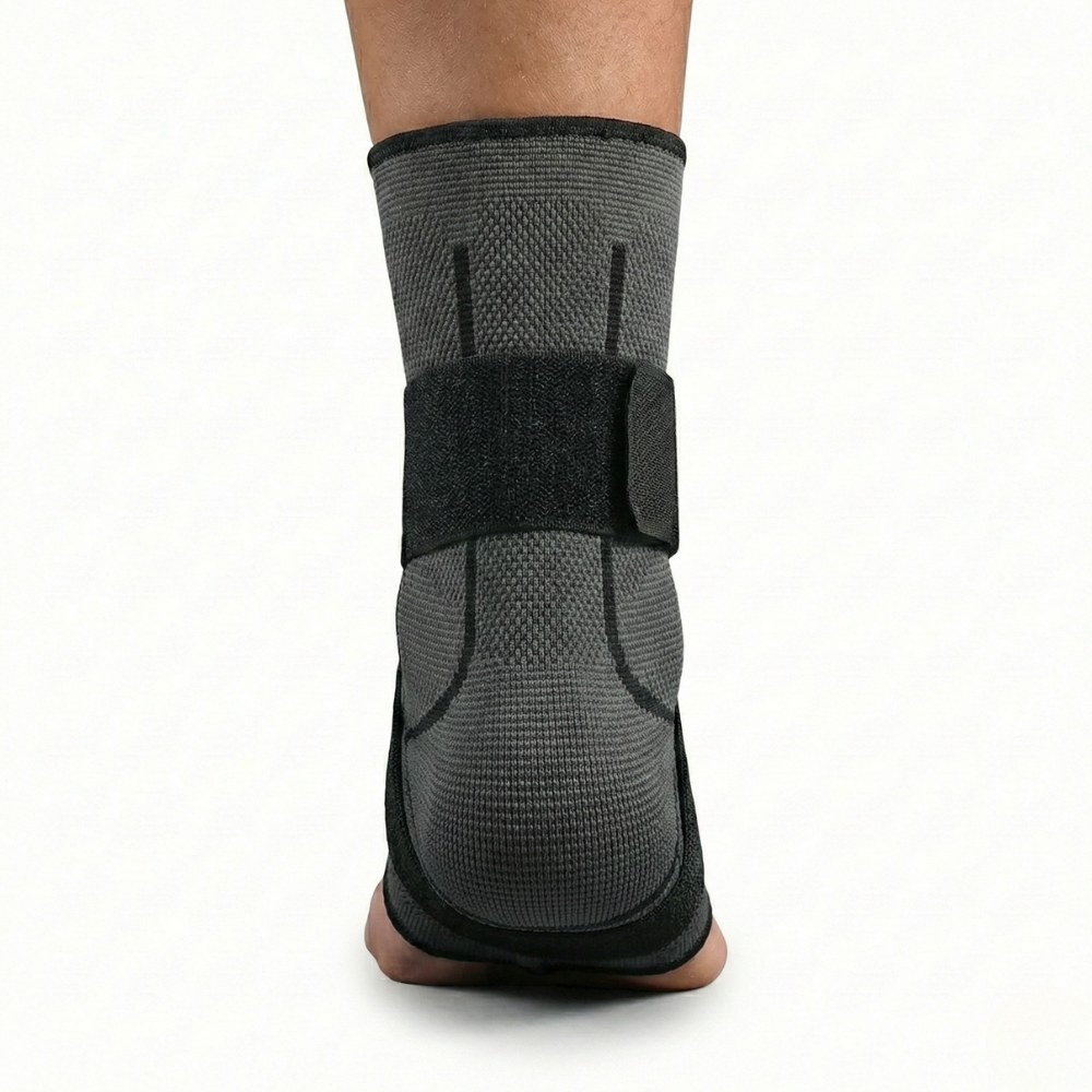 Compression cheville vue de derrière