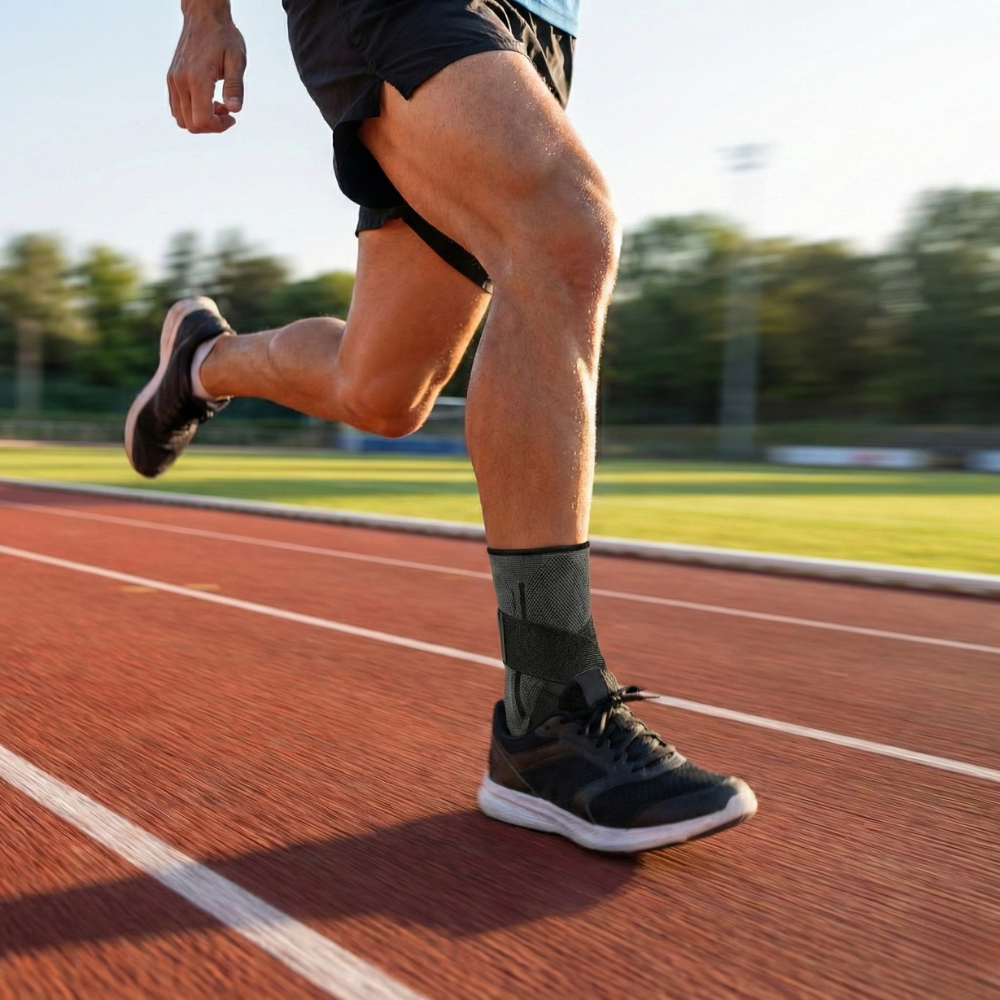 Compression cheville coureur