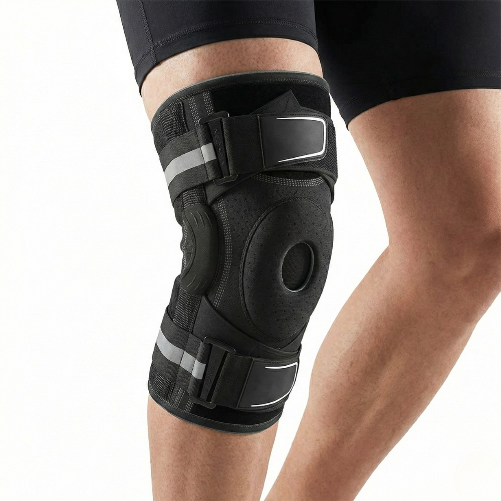 Genouillère arthrose portée vue de face