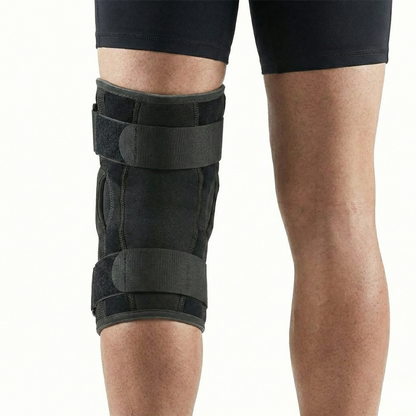 Genouillère arthrose portée vue de derrière