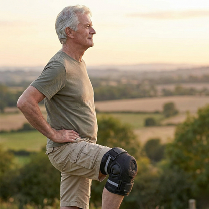 Genouillère arthrose pendant la randonnée