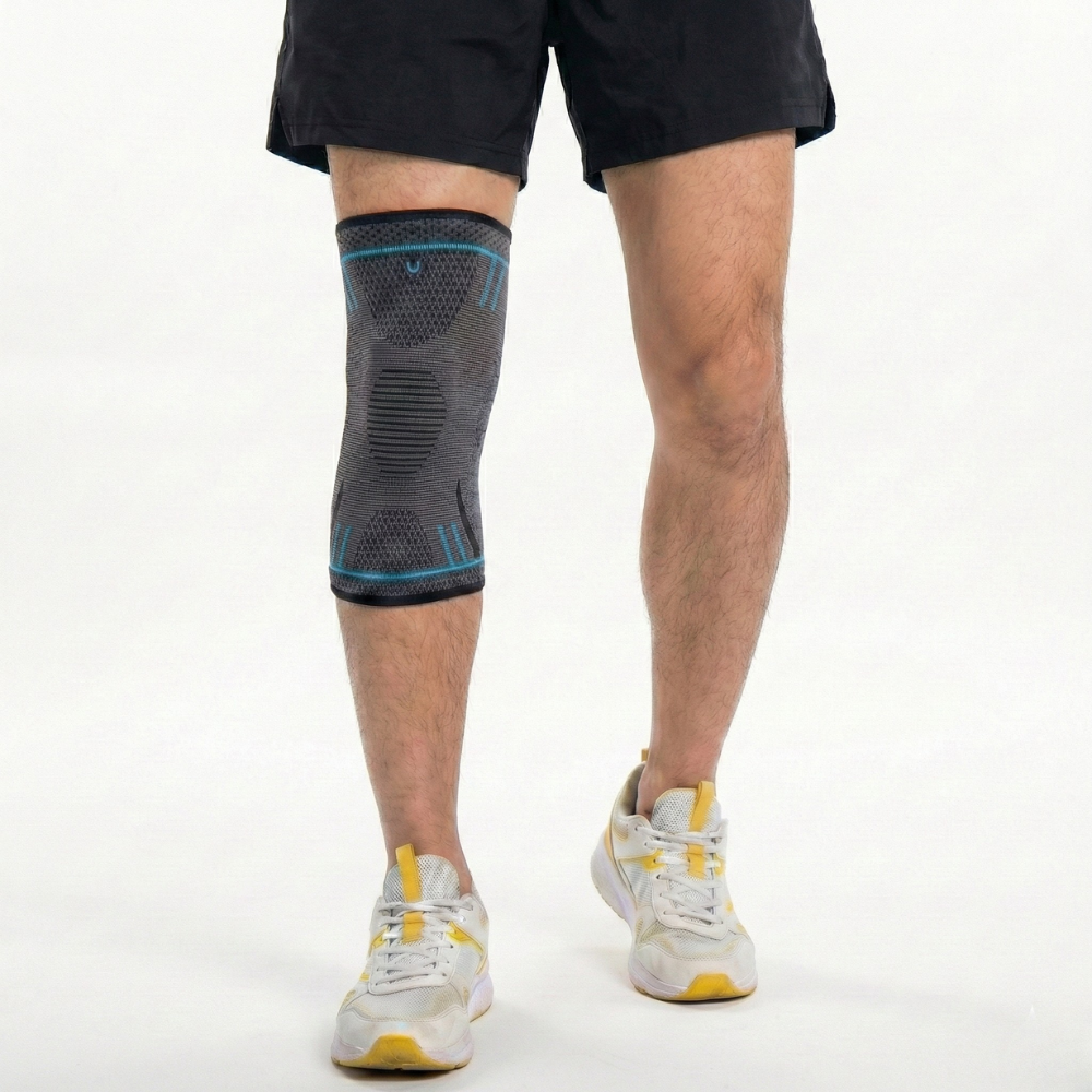 Genouillère de sport bleue