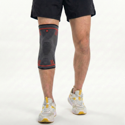 Genouillère de sport rouge