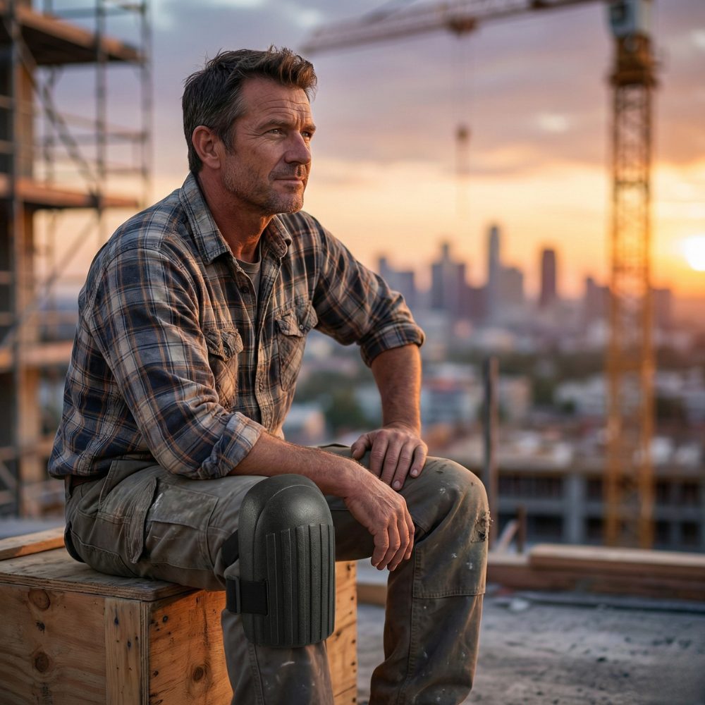 Genouillère de travail au boulot