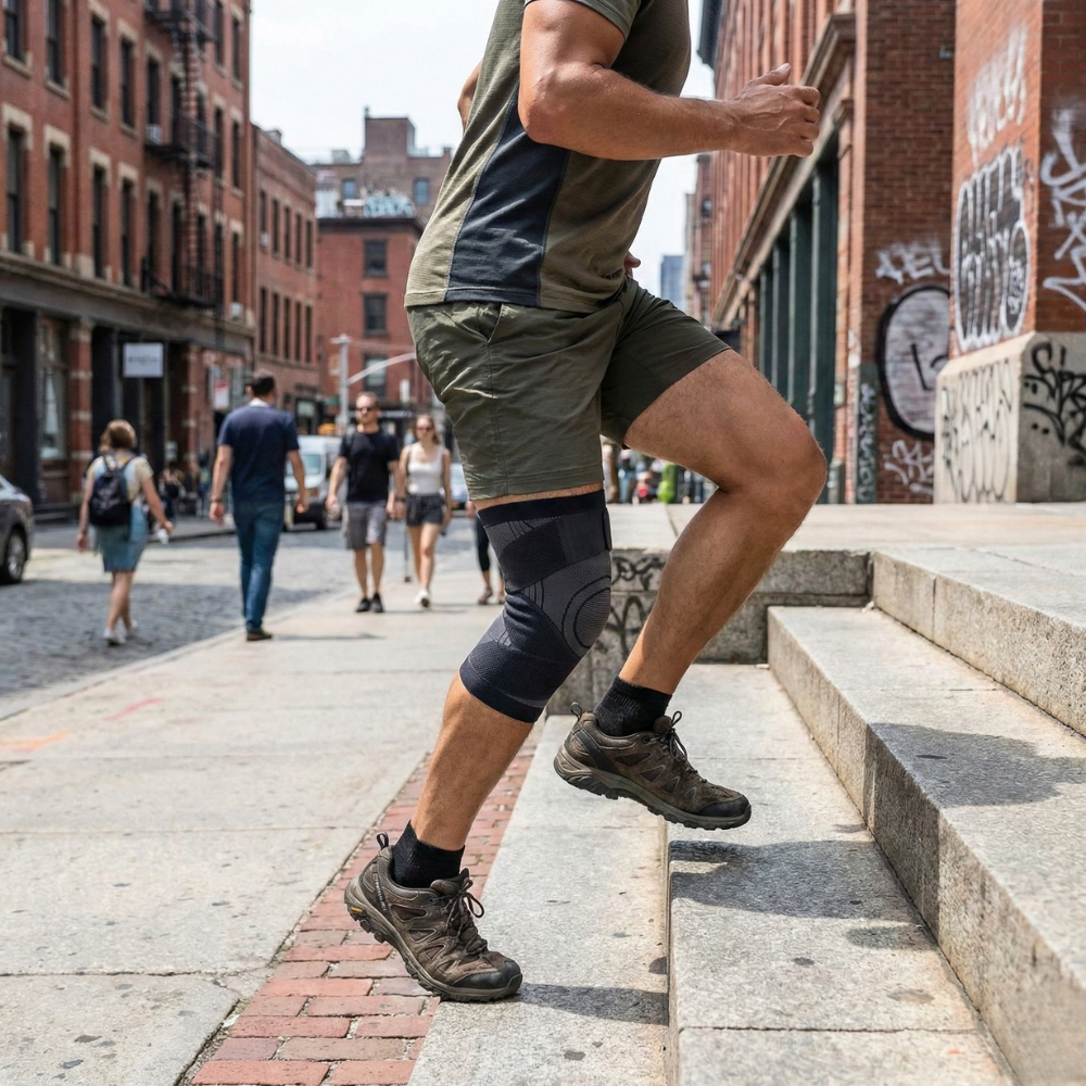 Genouillère ligamentaire monter d'escalier