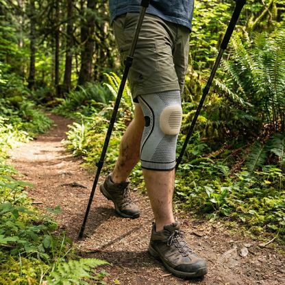 Genouillère rotulienne durant la randonnée