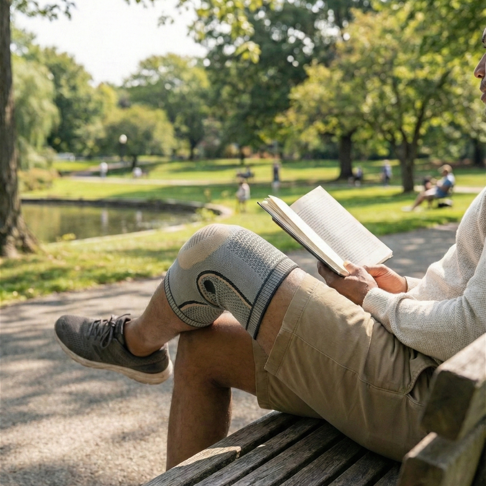 Genouillère rotulienne détente au parc