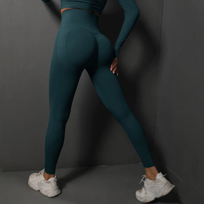 Legging compression femme bleu/vert