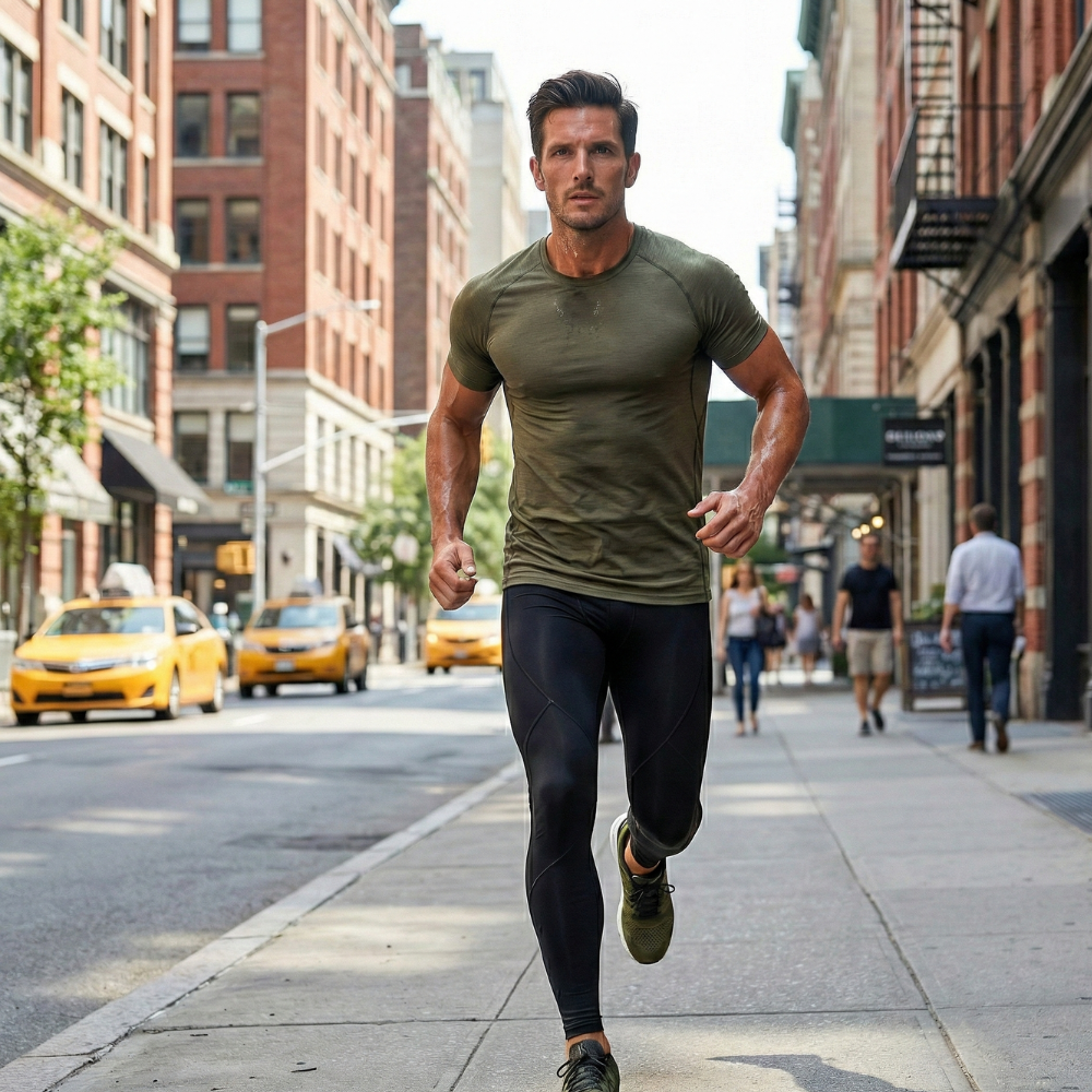 Legging compression homme course