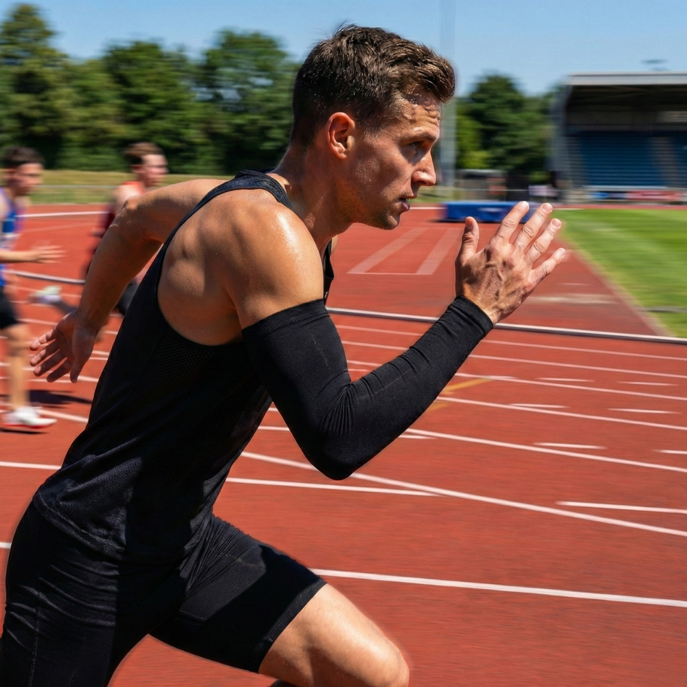 Manchon de compression bras coureur