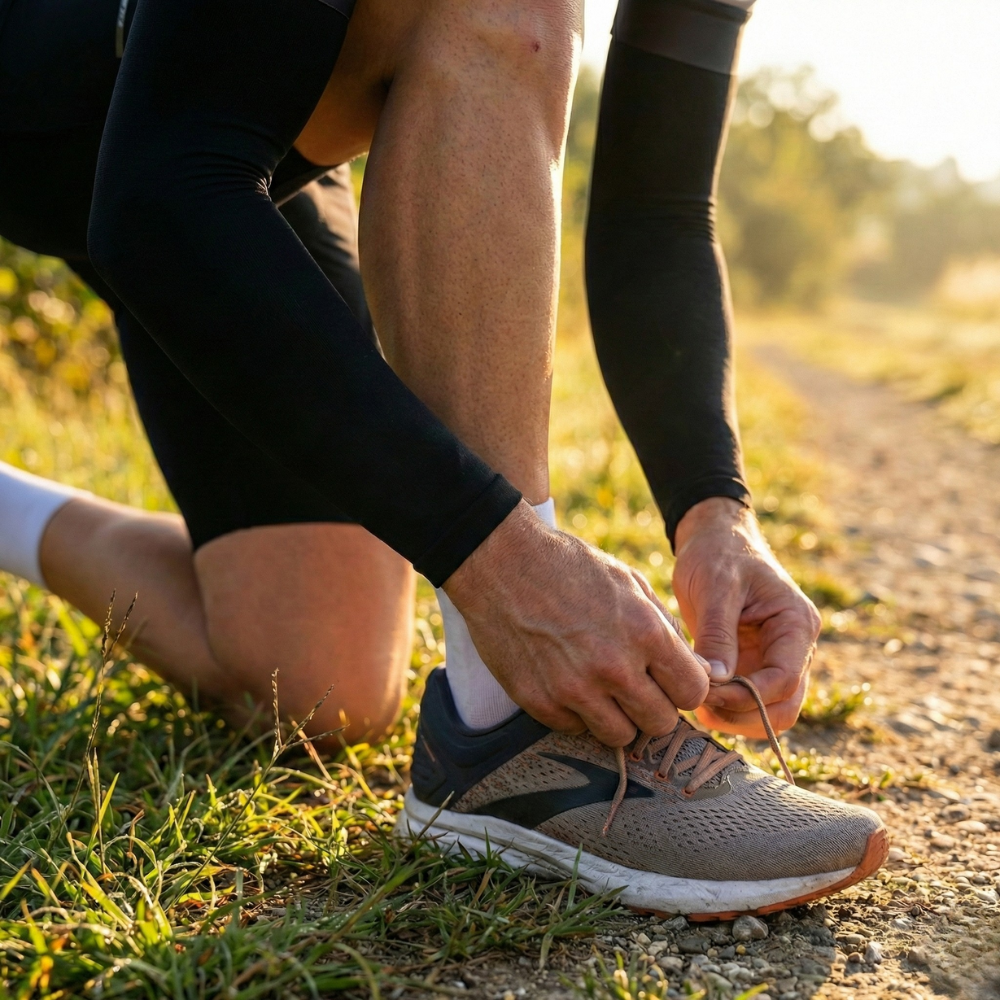 Manchon de compression bras pour la course