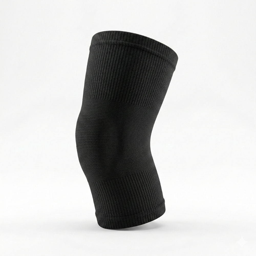 Manchon de compression coude gros plan