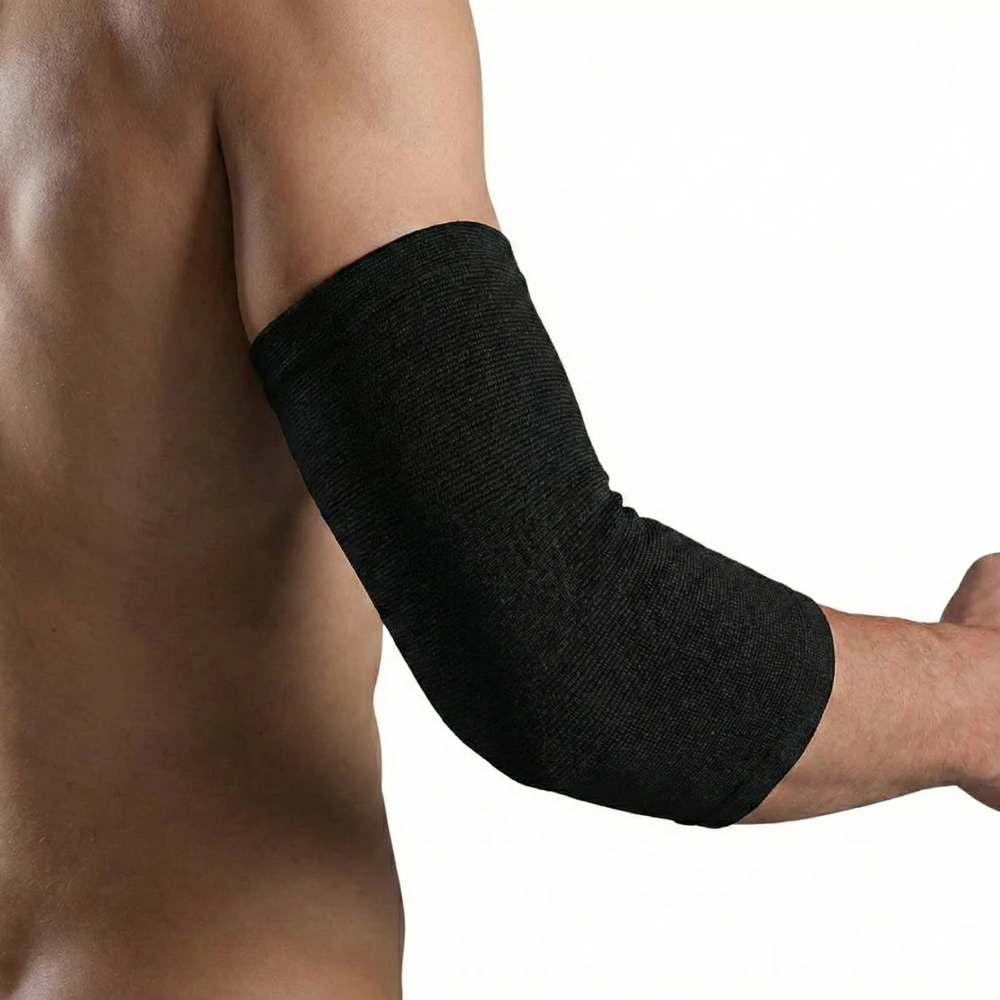 Manchon de compression coude vue de côté