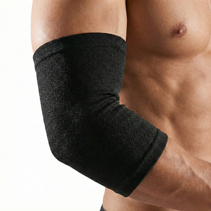 Manchon de compression coude vue de face