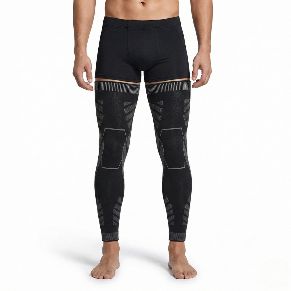 Manchon de compression genou vue de face