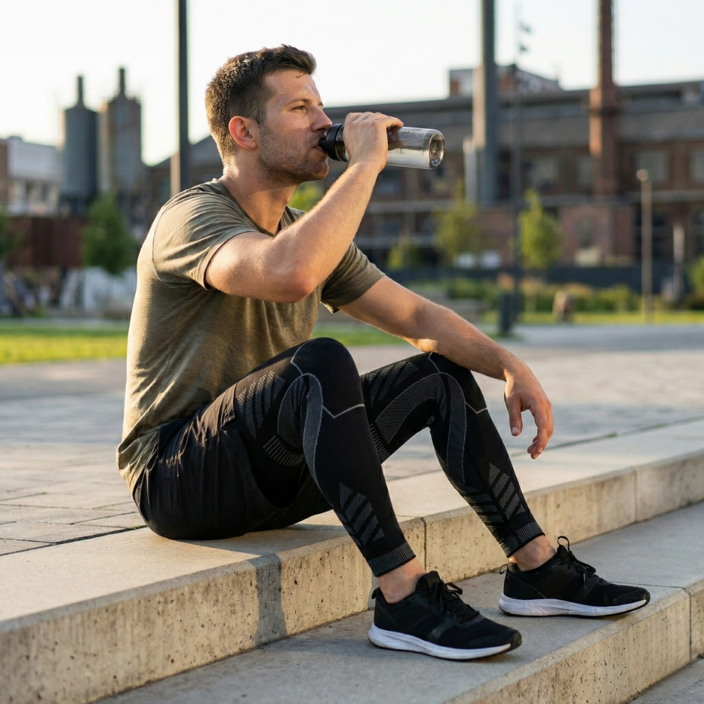 Manchon de compression genou au repos