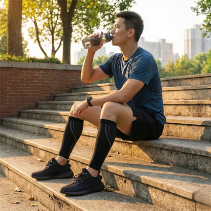 Manchon de compression mollet après la course