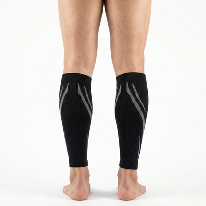 Manchon de compression mollet vue de derrière