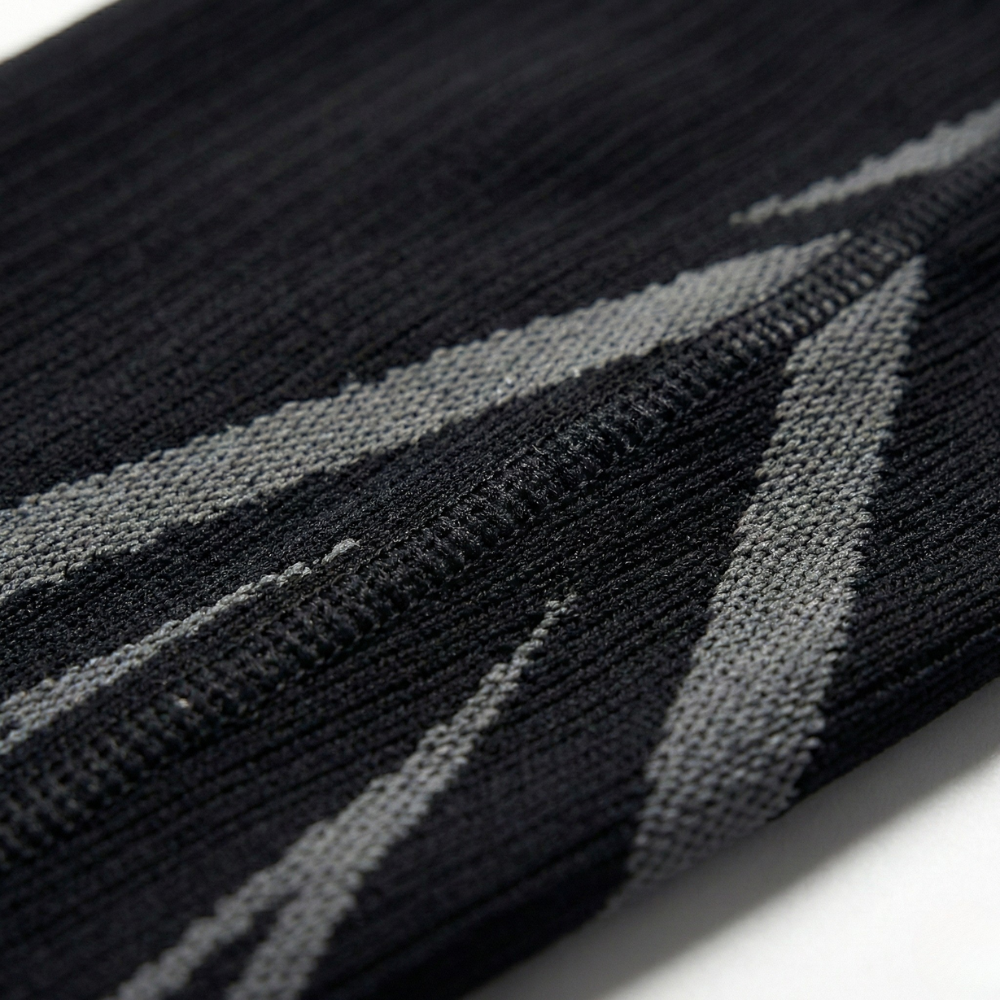 Manchon de compression mollet zoom texture