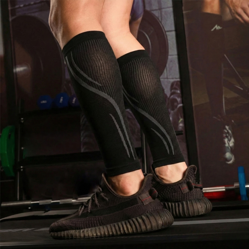 Manchon de compression mollet vue de côté