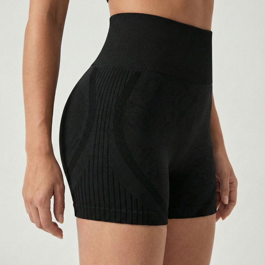 Short compression femme vue de côté