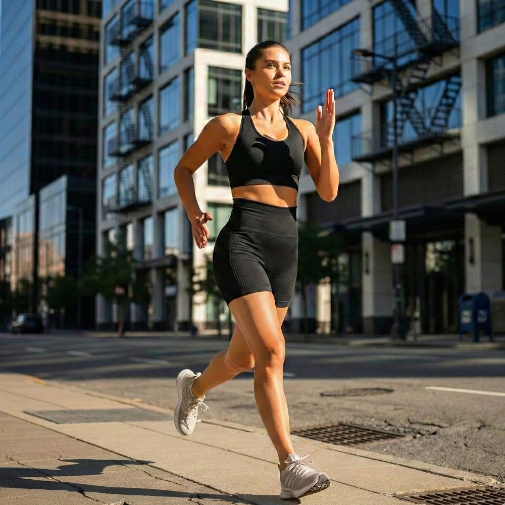 Short compression femme course