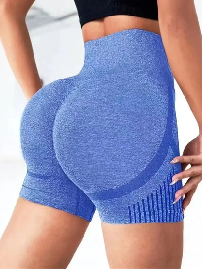 Short compression femme bleu