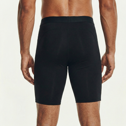 Short compression homme vue de dos