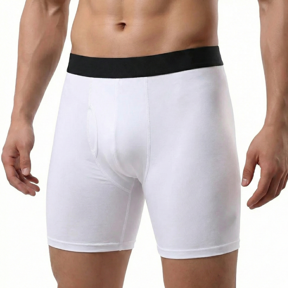 Short compression homme blanc