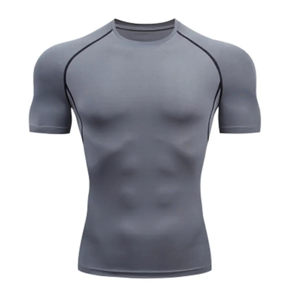 T-shirt compression gris