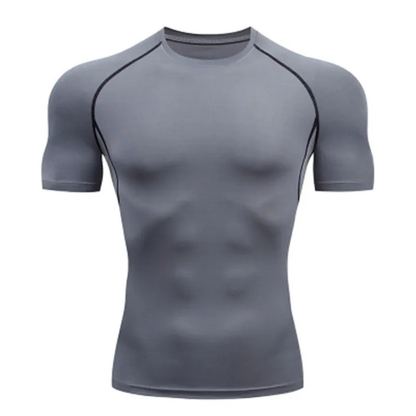 T-shirt compression gris