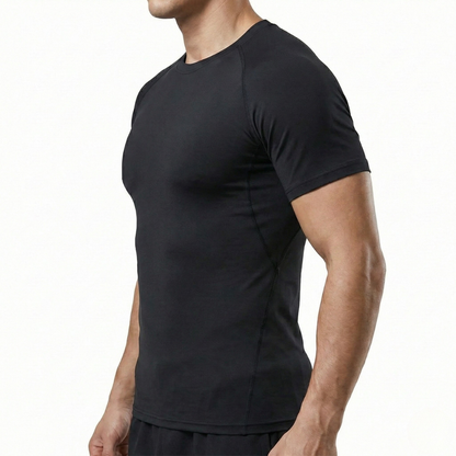 T-shirt compression vue de côté