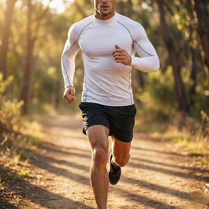 T-shirt compression à manches longues course