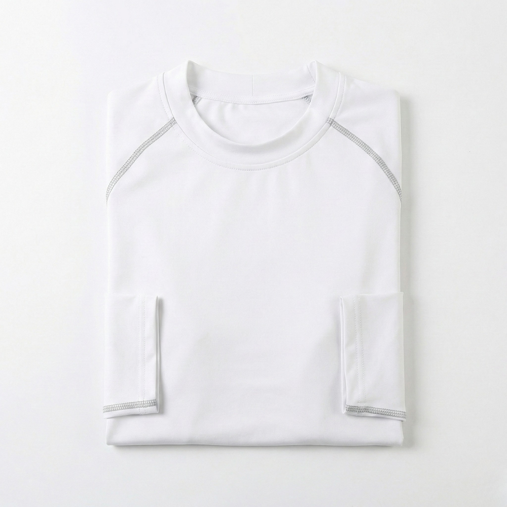 T-shirt compression à manches longues plié