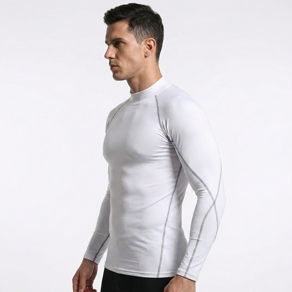 T-shirt compression à manches longues vue de côté